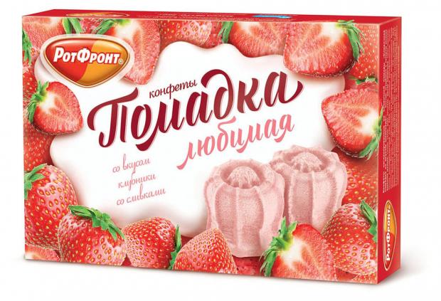 Конфеты РотФронт Любимая Помадка со вкусом клубники со сливками 250 г 146₽