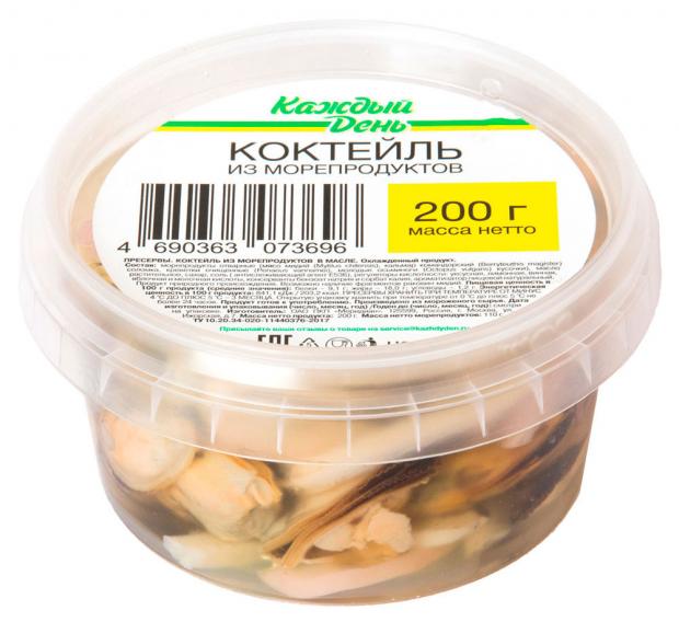 

Коктейль из морепродуктов «Каждый день» в масле, 200 г
