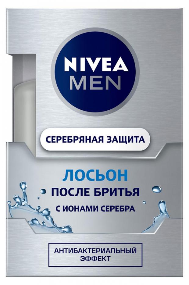 

Лосьон после бритья Nivea Men Серебряная защита с ионами серебра и антибактериальным эффектом, 100 мл