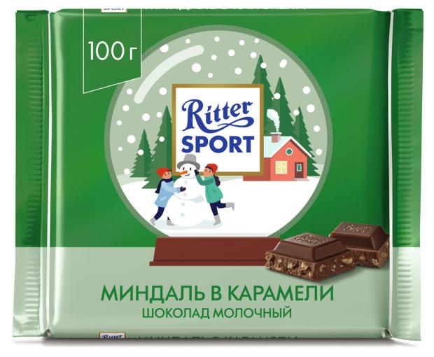 

Шоколад молочный Ritter Sport Миндаль в карамели, 100 г