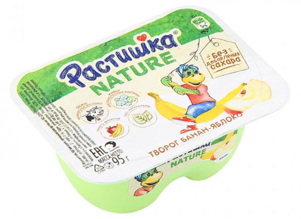 

Творог детский «Растишка» банан яблоко 3,5% с 3 лет, 95 г