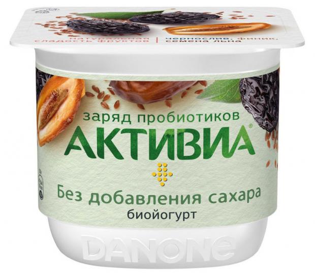 

Йогурт «Активиа» чернослив финики лен 2,9%, 150 г