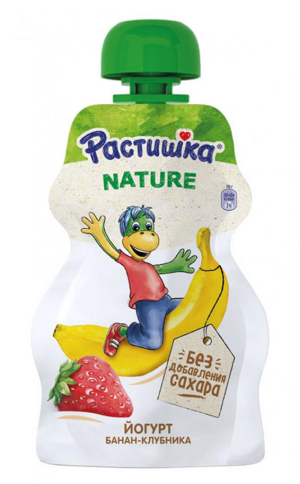

Йогурт «Растишка» банан клубника 3,5% с 3 лет, 70 г