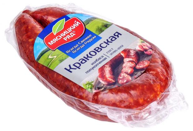 Колбаса полукопченая Мясницкий ряд Краковская 300 г 198₽