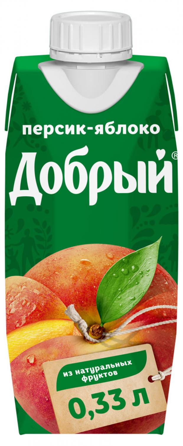 

Нектар «Добрый» Персик-Яблоко, 0,33 л