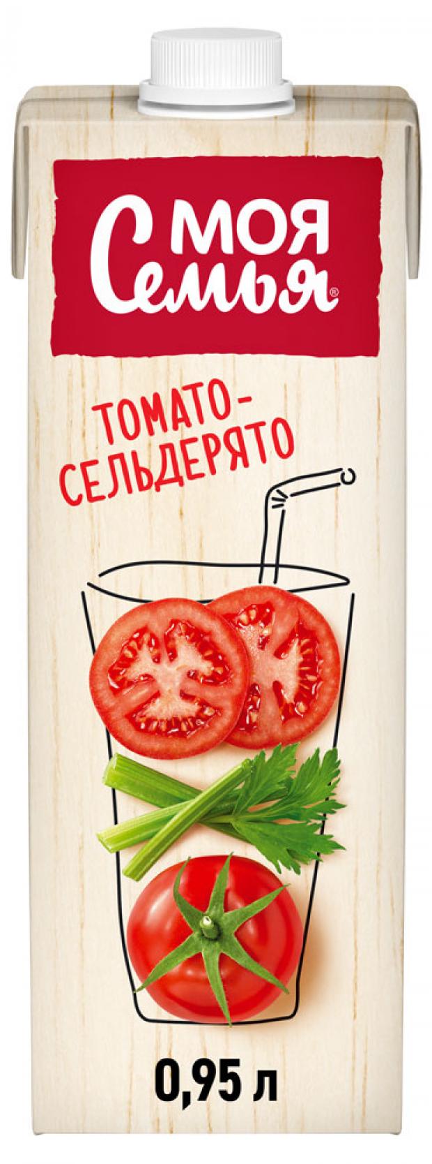 Напиток сокосодержащий Моя Семья Томато-Сельдерято 095 л 76₽