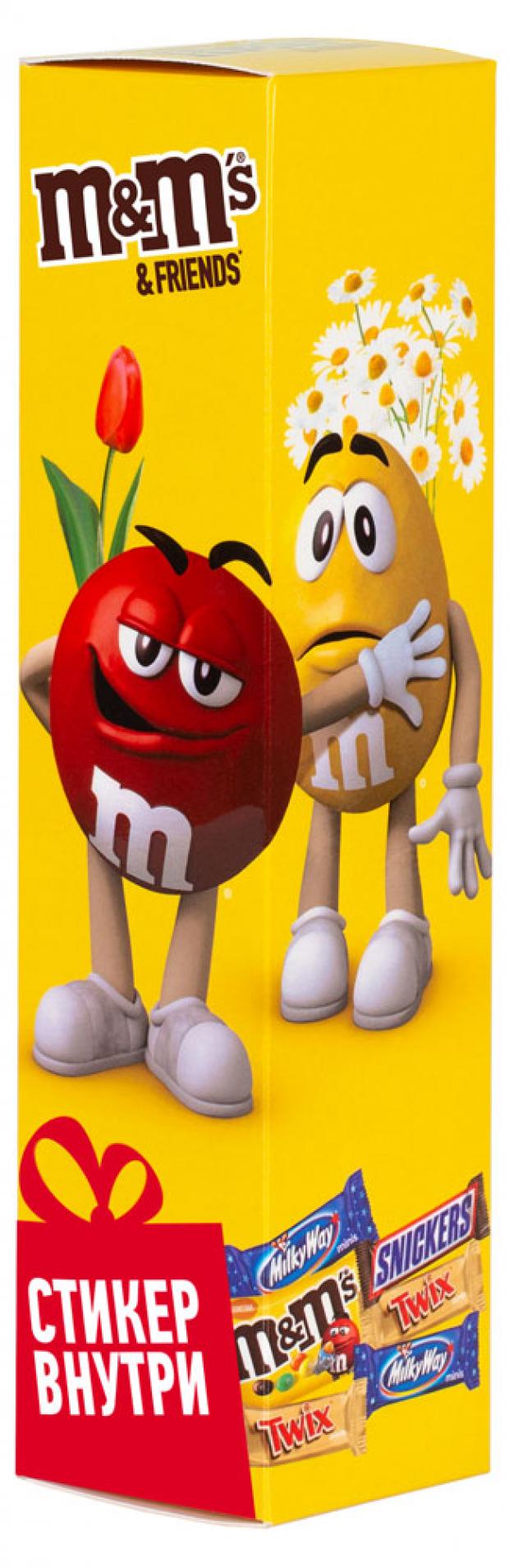 

Подарочный набор M&M's & Friends со стикером внутри, 100 г