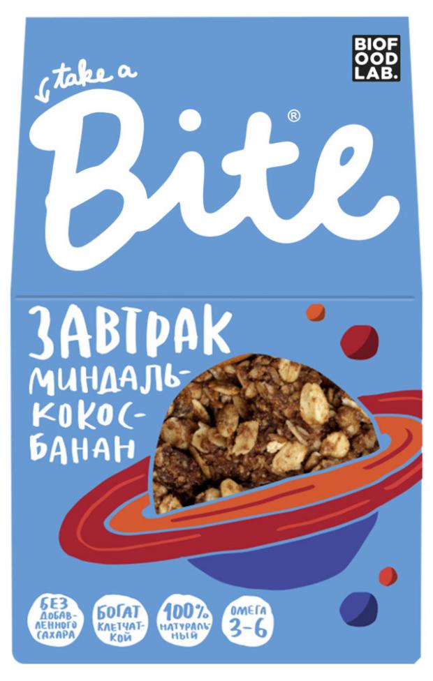 

Готовый сухой завтрак гранола Take a Bite Миндаль-кокос-банан, 270 г