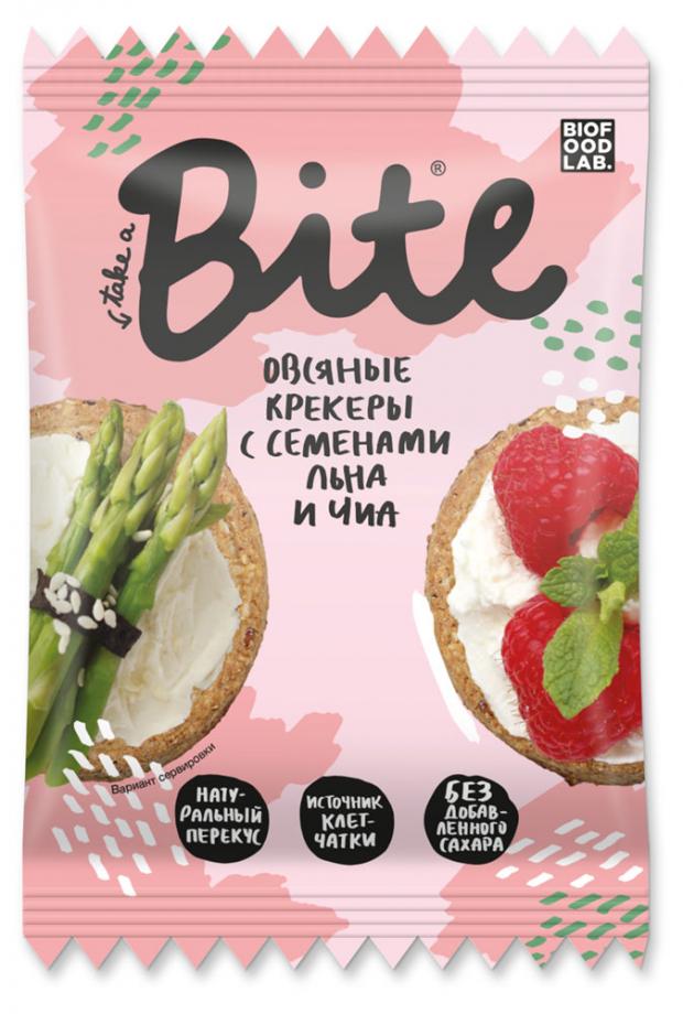 Крекеры овсяные Take a Bite с семенами льна и чиа, 66 г