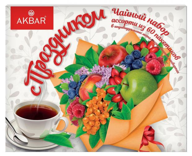 Чайный набор AKBAR 8 Марта 105 г 499₽