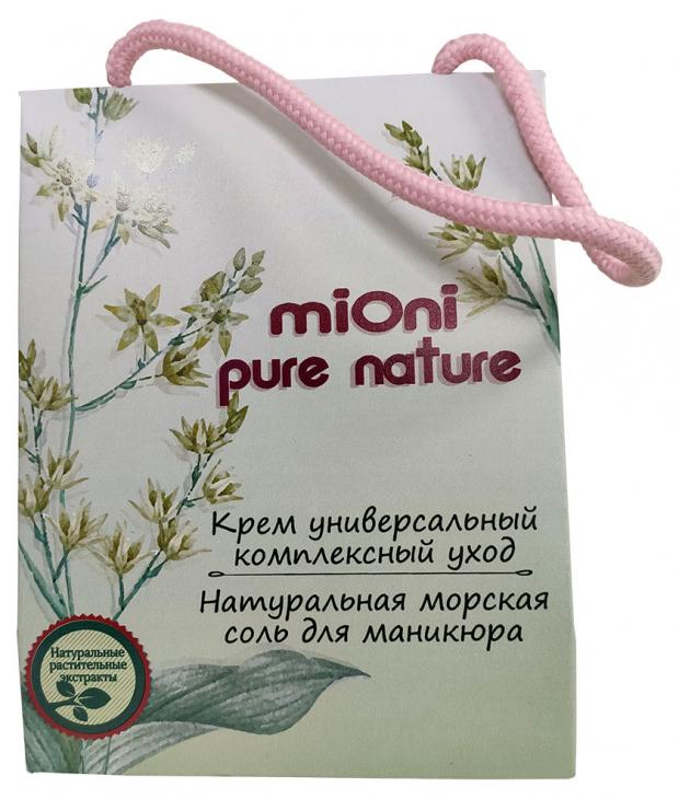 

Подарочный набор Крем универсальный Mioni комплексный уход, 40 мл + Соль для маникюра Mioni укрепляющая, 100 г
