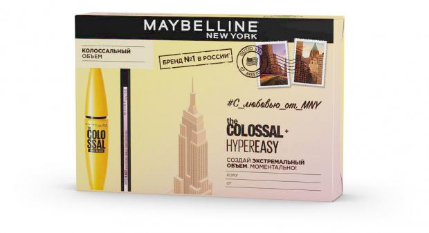 

Подарочный набор Тушь для ресниц Maybelline New York Colossal Volume' Express + Лайнер для глаз Maybelline New York Hyper Easy жидкий