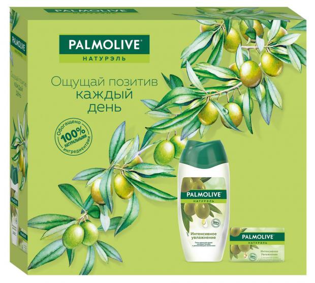 

Подарочный набор Гель для душа Palmolive Натурэль Интенсивное увлажнение, 250 мл + Мыло туалетное Palmolive Интенсивное увлажнение, 90 г