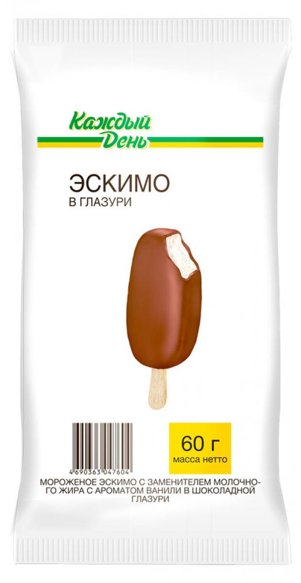 

Мороженое эскимо «Каждый день» с ароматом ванили в шоколадной глазури, 60 г