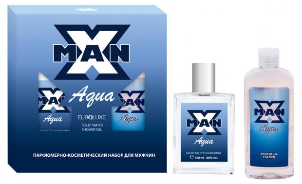 

Подарочный набор Туалетная вода Euroluxe Man Aqua, 100 мл + Гель для душа Euroluxe Man Aqua, 150 мл