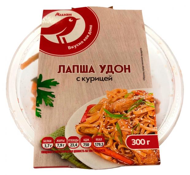 

Лапша АШАН Удон с курицей, 300 г