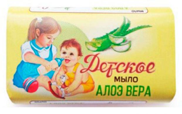 

Мыло твердое «Детское» Алоэ вера с рождения, 90 г