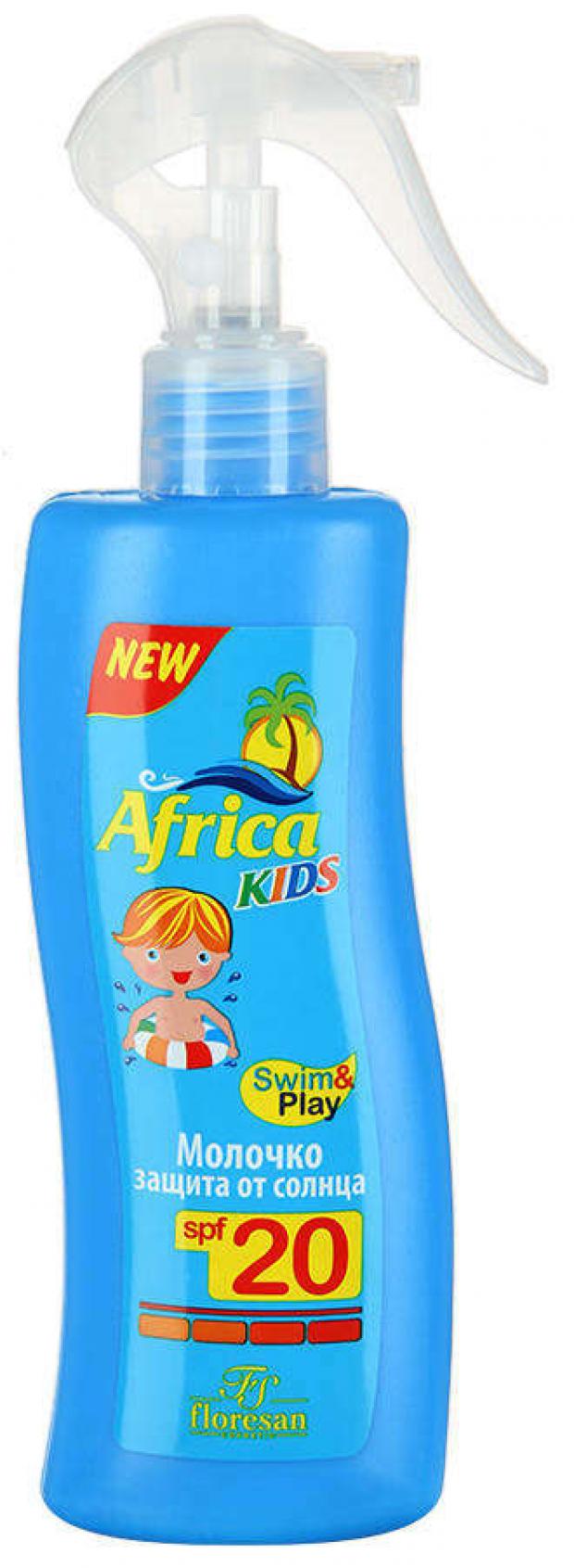 Молочко Floresan Africa Kids защита от солнца SPF 20, 200 мл