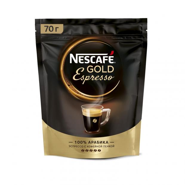 

Кофе растворимый Nescafe Gold Espresso с нежной пенкой, 70 г