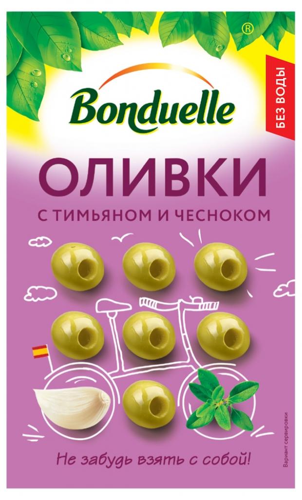 

Оливки зеленые Bonduelle с чесноком и тимьяном, 70 г