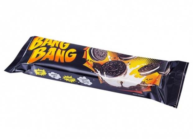 

Печенье сахарное Bang-Bang шоколадное со сливочной начинкой, 95 г