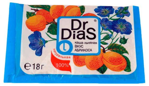 

Каша льняная Dr.DiaS абрикос, 18 г