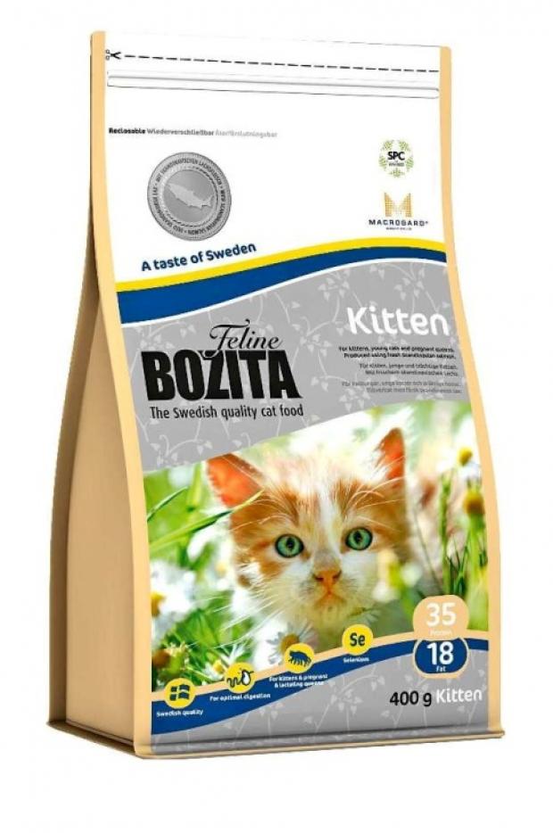 Сухой корм для котят BOZITA курица, 400 г