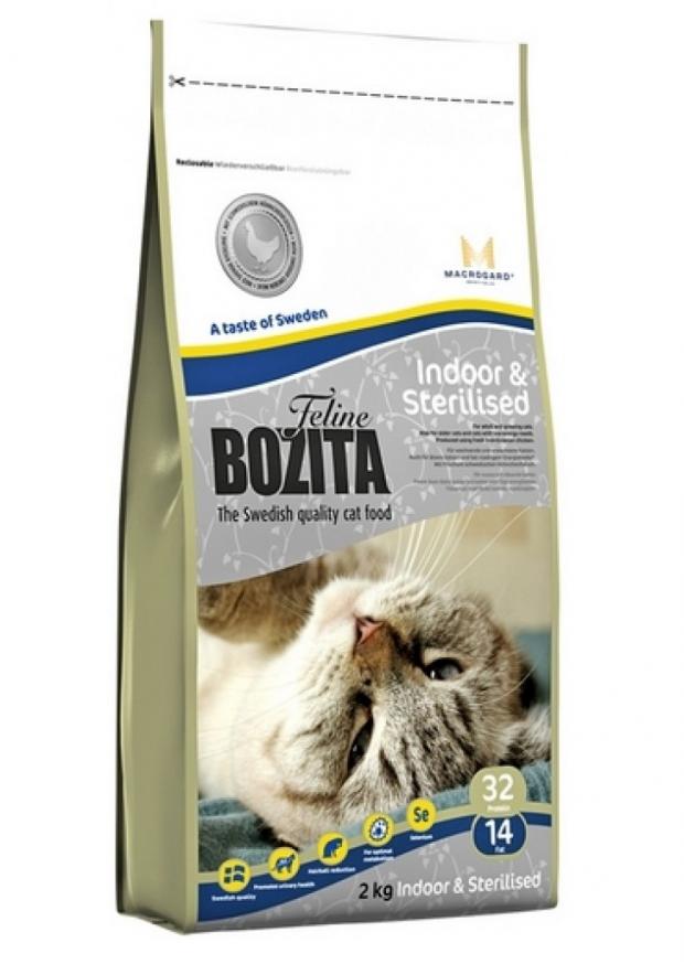 

Сухой корм для растущих и малоподвижных кошек BOZITA курица, 2 кг