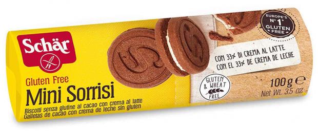 Печенье Schar Mini Sorrisi с молочной прослойкой, 100 г