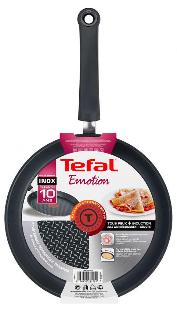 

Сковорода блинная Tefal Emotion для индукционных плит, 25 см