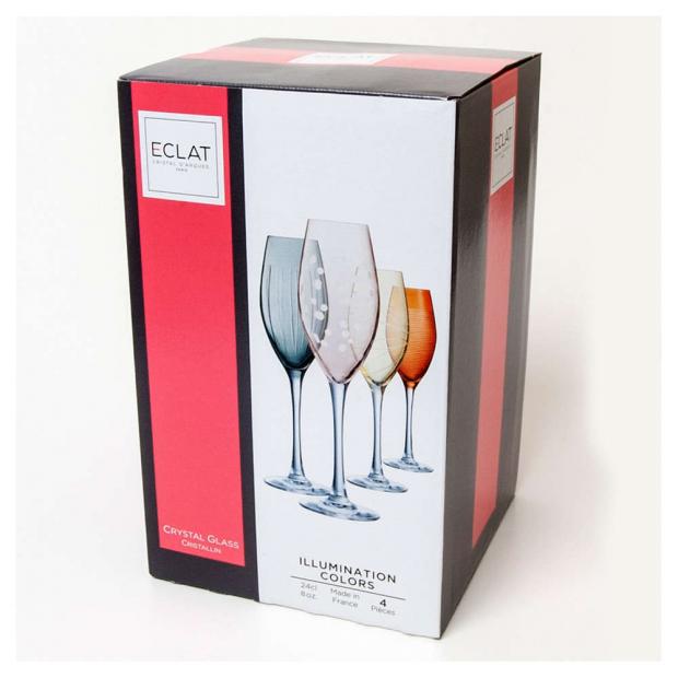 

Набор фужеров для шампанского Eclat CDA Paris Illumination Colors, 4x240 мл