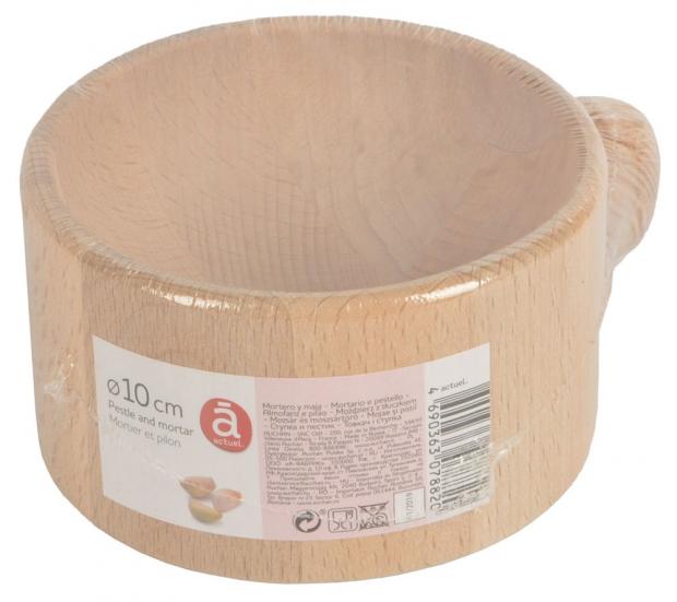 Ступка с пестиком Actuel деревянная 10х10х7 см 259₽