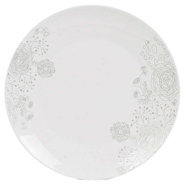 Тарелка обеденная Milvis Нежность фарфоровая 267 см 360₽