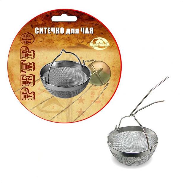 Ситечко для чая Мультидом Ретро 10х10х3 см 61₽