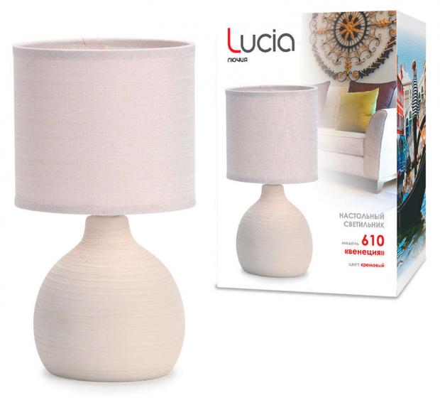 

Лампа настольная Lucia 610 Венеция кремовая Е14