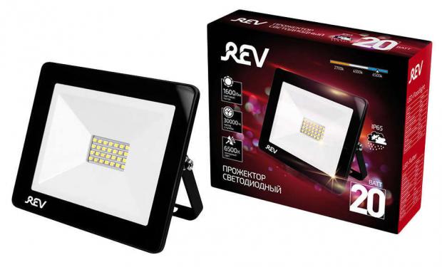 Прожектор Rev Super Slim IP65 20 Вт холодный свет 476₽