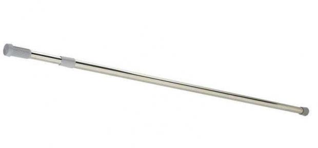 Штанга для штор Aquarius хромированная диаметром 25 см 110х200 см 398₽