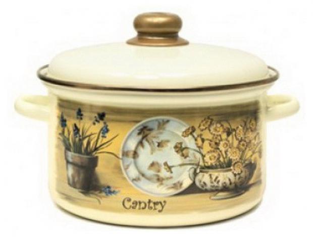 Кастрюля Appetite Кантри эмалированная для индукционных плит 45 л 639₽