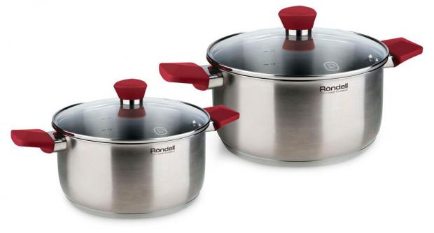 Набор посуды Rondell Strike для индукционных плит 2 кастрюли 4644₽