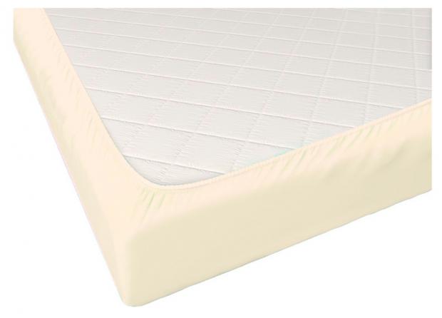 

Простыня на резинке 1,5-спальная Actuel джерси белая, 90х200 см