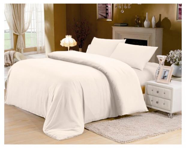 

Пододеяльник евро Actuel перкаль бежевый, 200х220 см