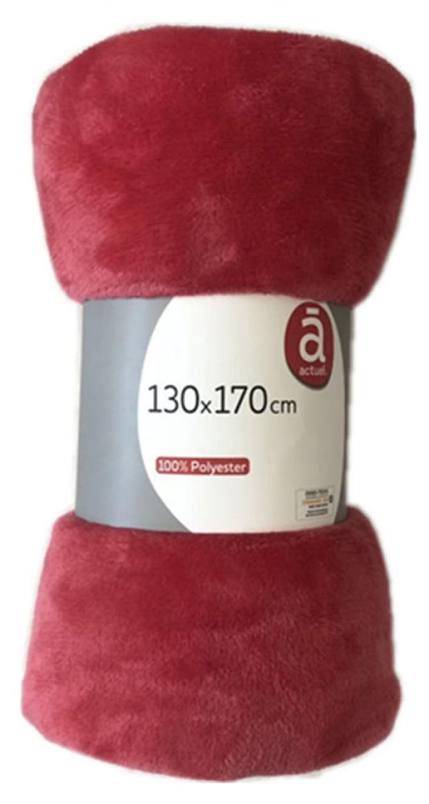 

Плед Actuel фланель фуксия, 130х170 см