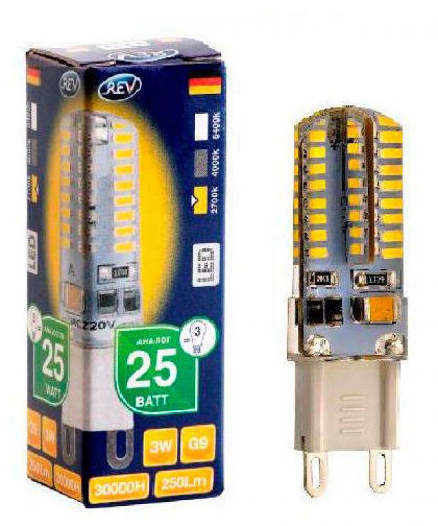 Лампа светодиодная Rev LED G9 3Вт 220V 2700К 140₽