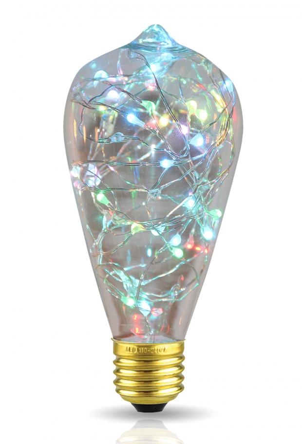 

Лампа Эдисона светодиодная Rev RGB Starry Vintage Е27 2 Вт