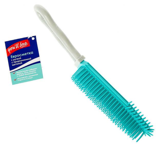 Сметка с ручкой Youll love с прорезиненной щетиной 27 см 211₽