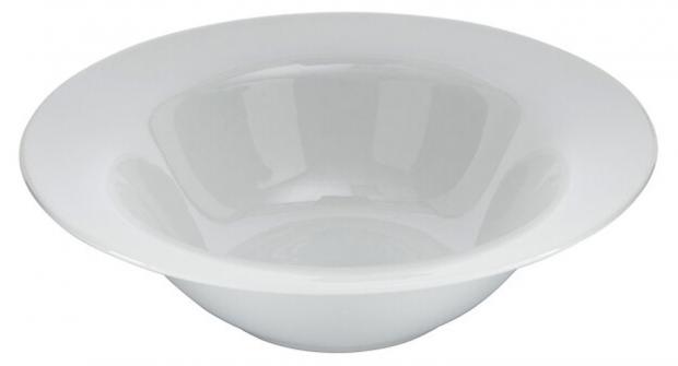 

Тарелка для пасты Actuel Olimpia фарфоровая белая, 23,5x23,5x3 см