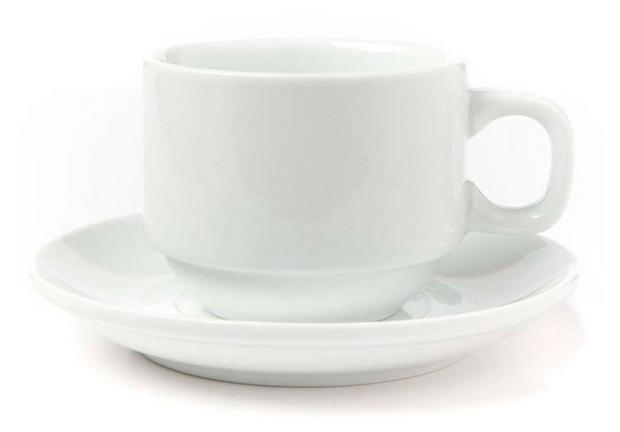 Чашка с блюдцем Actuel Olimpia фарфоровая 99₽