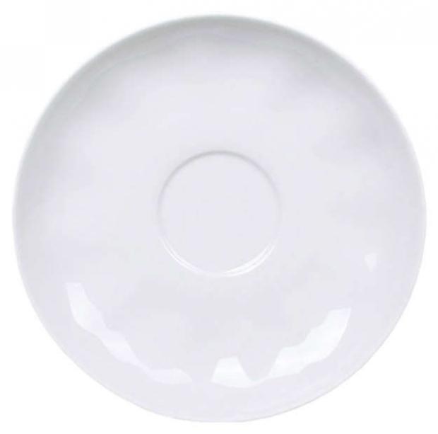Блюдце чайное Дулевский фарфор белое 14 см 42₽