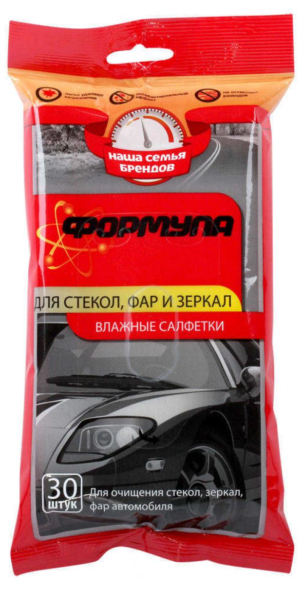 

Салфетки влажные для очистки стекол Auchan Формула, 30 шт