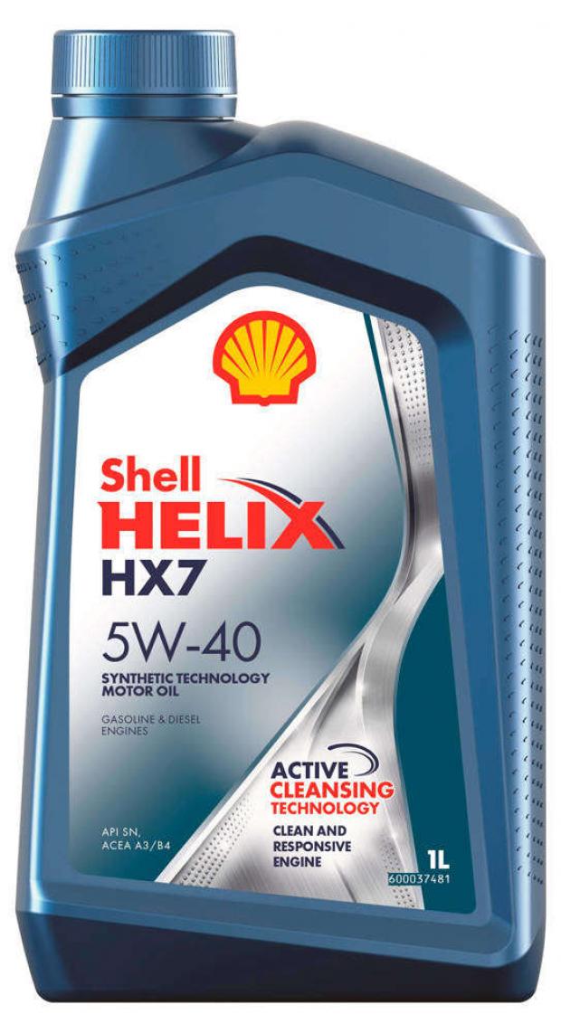 

Масло моторное SHELL Helix HX7 5W40 полусинтетическое, 1 л